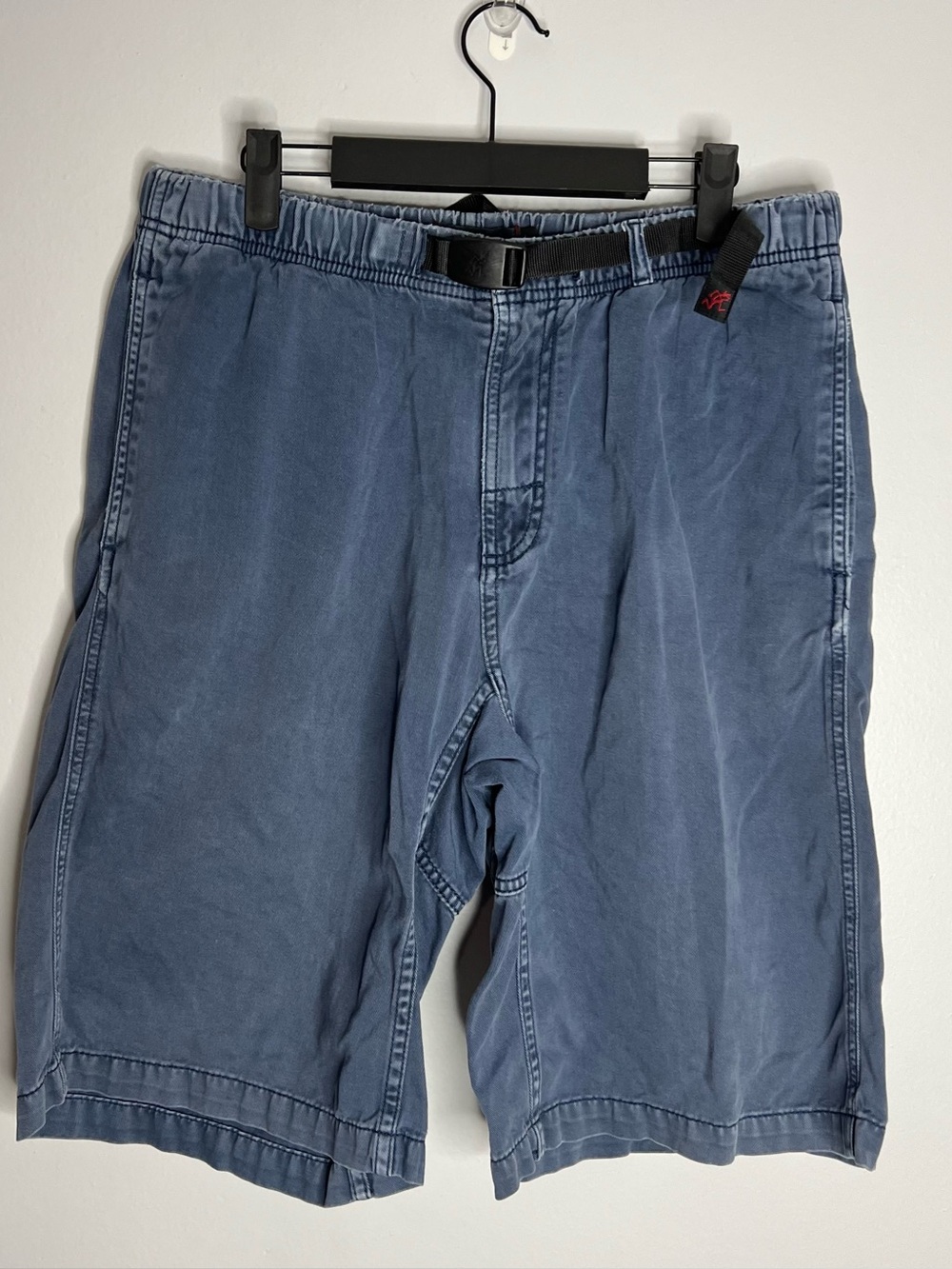 Gramicci Original G Shorts Mens Large Blue Hiking Outdoor Cinch Belt